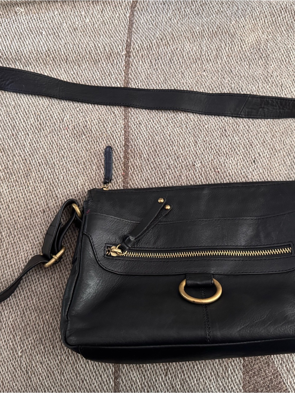 Great American Leatherworks Crossbody Bag with Gold Hardware